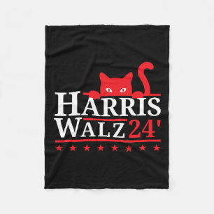 Childless Cat Lady For Kamala Harris Tim Wheimer V Fleece Blanket