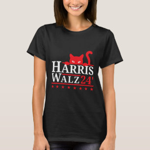 Childless Cat Lady For Kamala Harris Tim Wheimer V T-Shirt