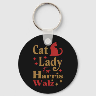 Childless Cat Lady For Kamala Harris Tim Wheimer W Key Ring