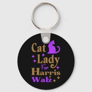 Childless Cat Lady For Kamala Harris Tim Wheimer W Key Ring