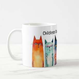 Childless Cat Lady for Kamala Whimsical Coffee Mug