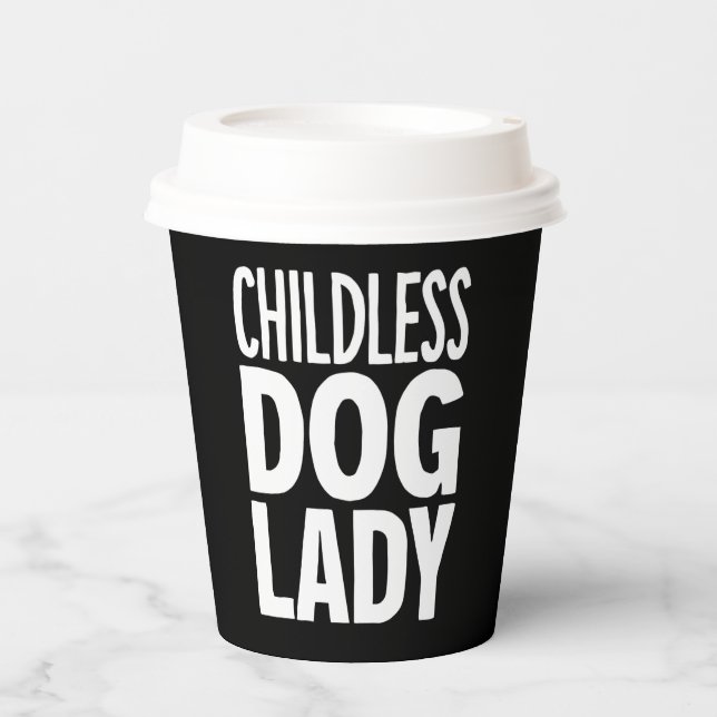Childless Cat Lady Funny Vote 2024 Paper Cups (Front)