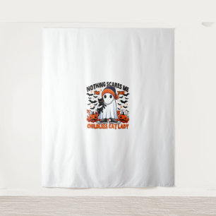 Childless Cat Lady Halloween Spooky Ghost Costume Tapestry