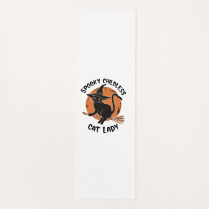 Childless Cat Lady Halloween Spooky Witch Election Yoga Mat