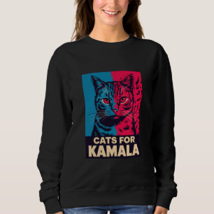 Childless Cat Lady is Voting Kamala Harris 2024 Sweatshirt