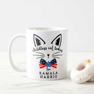 Childless Cat Lady Kamala Harris 2024 President Coffee Mug