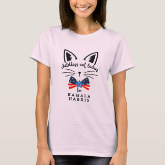 Childless Cat Lady Kamala Harris 2024 President  T-Shirt
