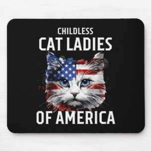 Childless Cat Lady Of America Kamala Harris 2024 U Mouse Pad
