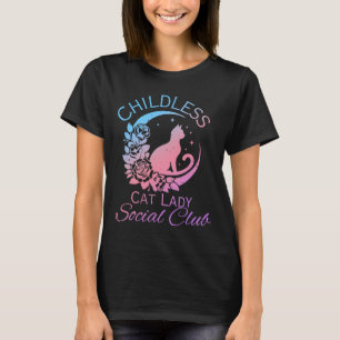 Childless Cat Lady Social Club Meme Cat Kamala T-Shirt