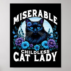 Childless Cat Lady Us Election Day Cat Ladies Poster