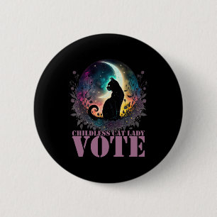 Childless Cat Lady Vote 6 Cm Round Badge