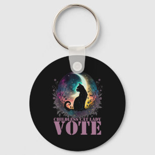 Childless Cat Lady Vote Key Ring