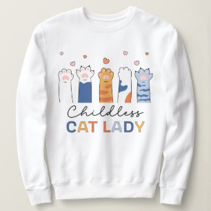 Childless Cat Lady Voting Kamala Harris President Sweatshirt