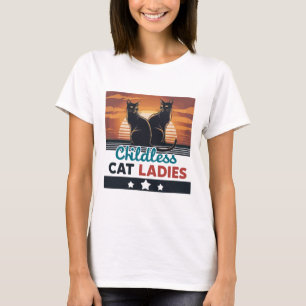 Childless Cat Lady Women's Vote Vintage Childless T-Shirt