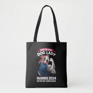 Childless Dog Lady Is Voting Kamala Election 2024 Tote Bag