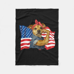 Childless Dog Mum 2024 Kamala Harris Funny Voting  Fleece Blanket