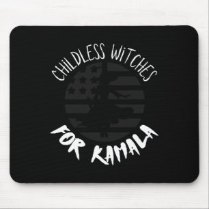 Childless Witches For Kamala Flag Halloween - Vote Mouse Pad