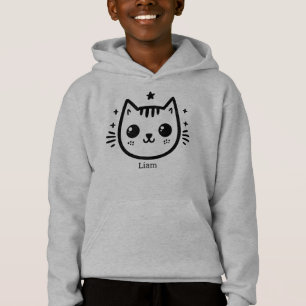 Childlike Drawing Black and White Minimalist