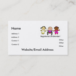 Childminder Business Card