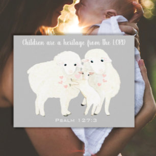 Children are a heritage from the LORD Postcard