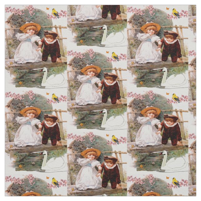 Children At Play Fabric (Swatch)