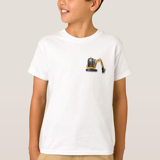 Children Basic T-shirt - worksite vehicle design (Front)
