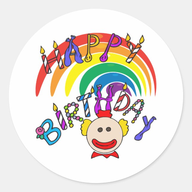 Children Birthday Classic Round Sticker (Front)