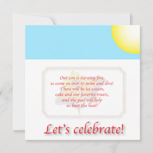 Children birthday invitation