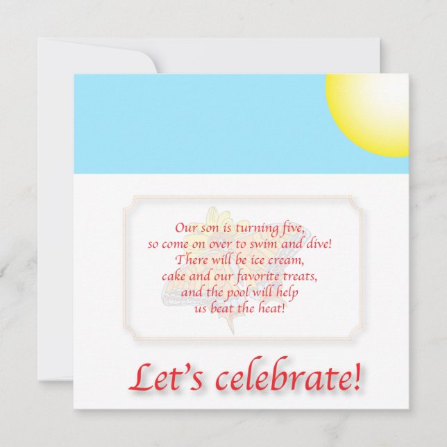 Children birthday invitation (Front)
