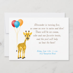 Children birthday invitation