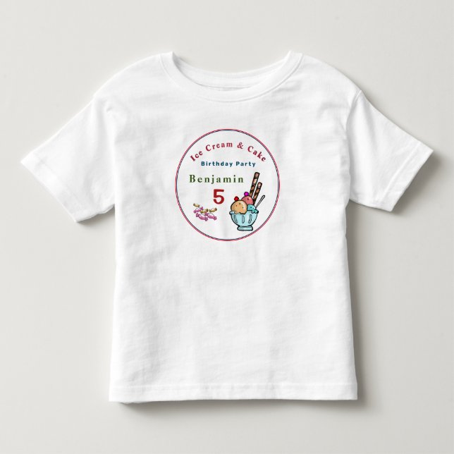 Children Birthday Party Fun Cute Toddler T-Shirt (Front)