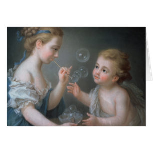 Children blowing bubbles