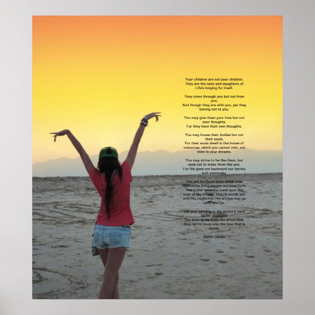 Children by Kahlil Gibran Poster (Front)