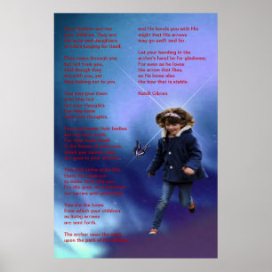 Children by Kahlil Gibran Poster