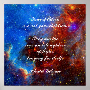 Children by Kahlil Gibran Poster