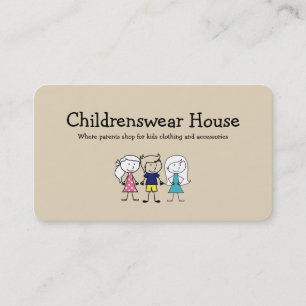 Children Clothing Store Business Card