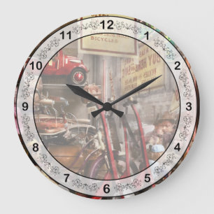 Children - Daddy I want a velocipede 1940 Large Clock