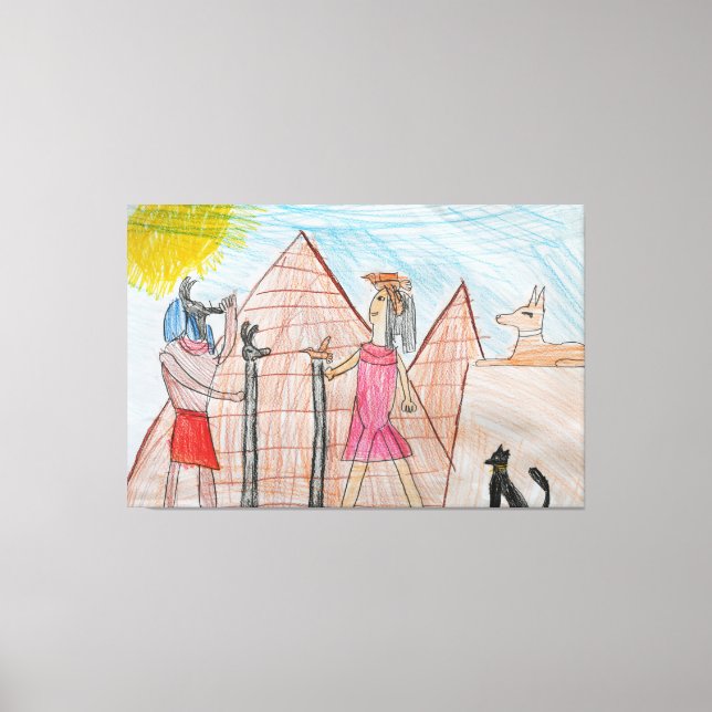 children design canvas print (Front)