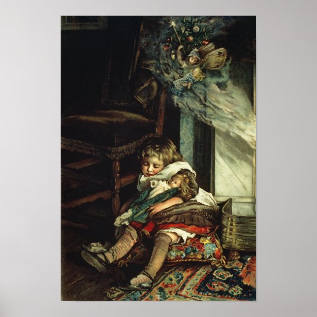 Children dreaming of toys poster (Front)