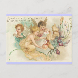 Children Fairies - Vintage Art Card