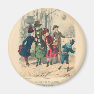 Children Family Antique Victorian Chilld Magnet