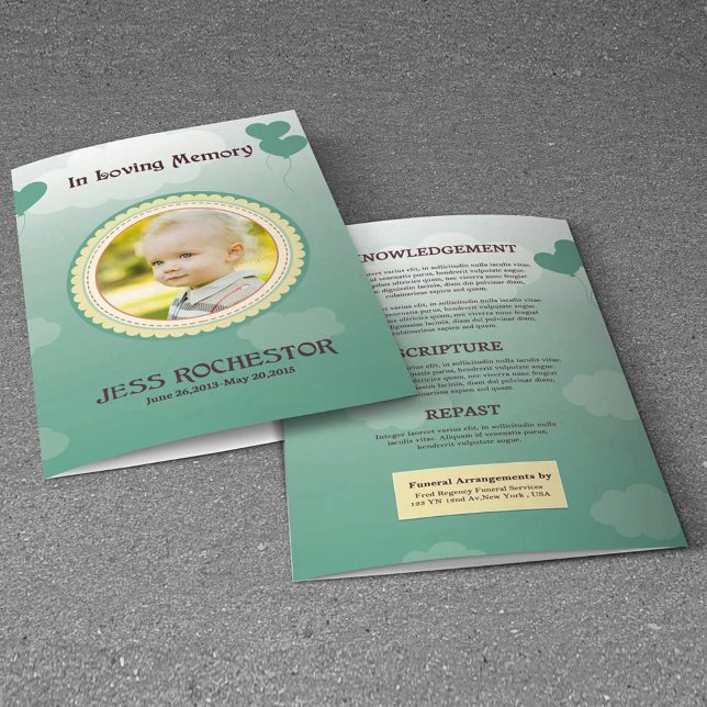 Children Funeral Program Template (Creator Uploaded)