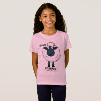 Children girls Str8 Sheep pink & black T-Shirt