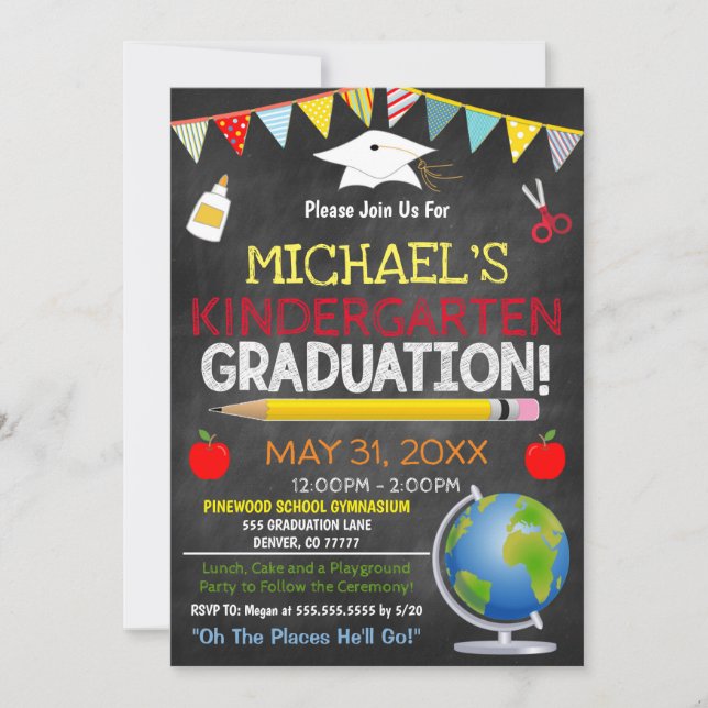 Children Graduation Ceremony Invitation (Front)