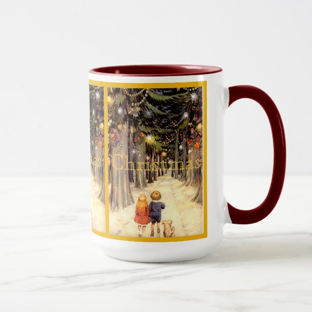 Children in Christmas Lane Mug (Right)