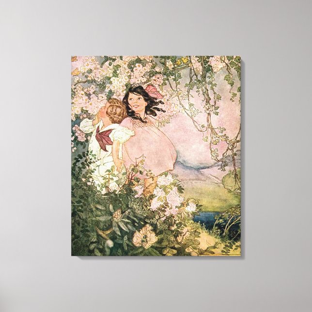 Children in Spring by Ruth Hallock Canvas Print (Front)
