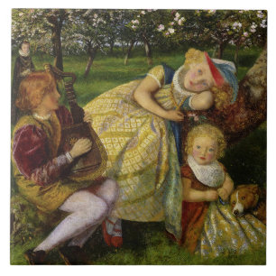 Children in the King's Orchard Tile
