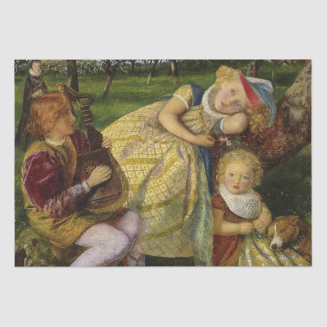 Children in the King's Orchard Tissue Paper (Front)