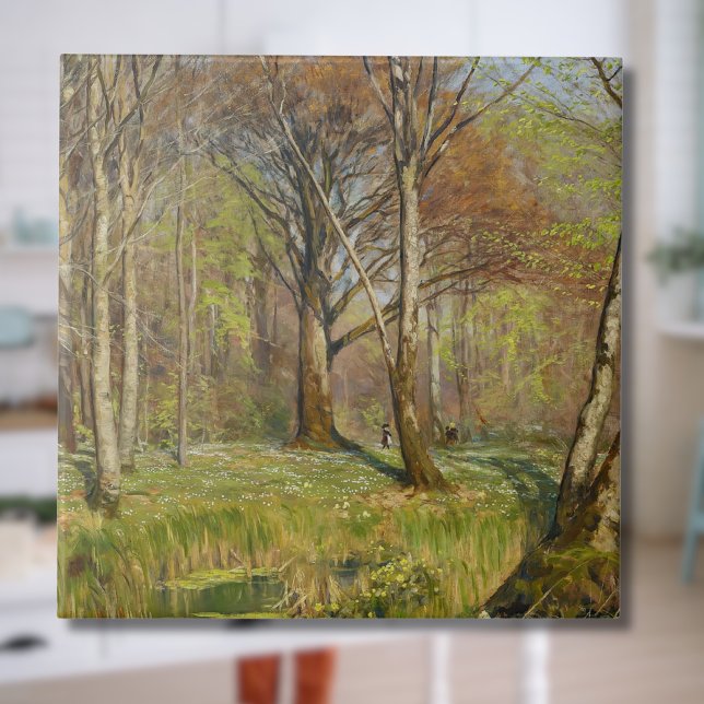 Children in the spring forest H.A. Brendekilde Tile (Creator Uploaded)