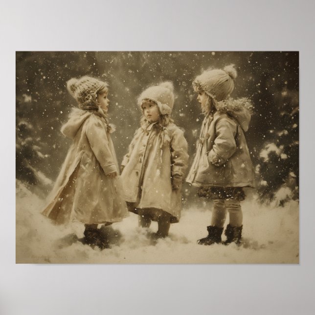 Children in Winter Poster (Front)